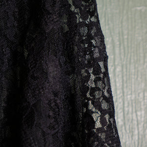 Chemisier noir dentelle