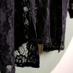 Chemisier noir dentelle