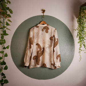Chemise crème motif paisley