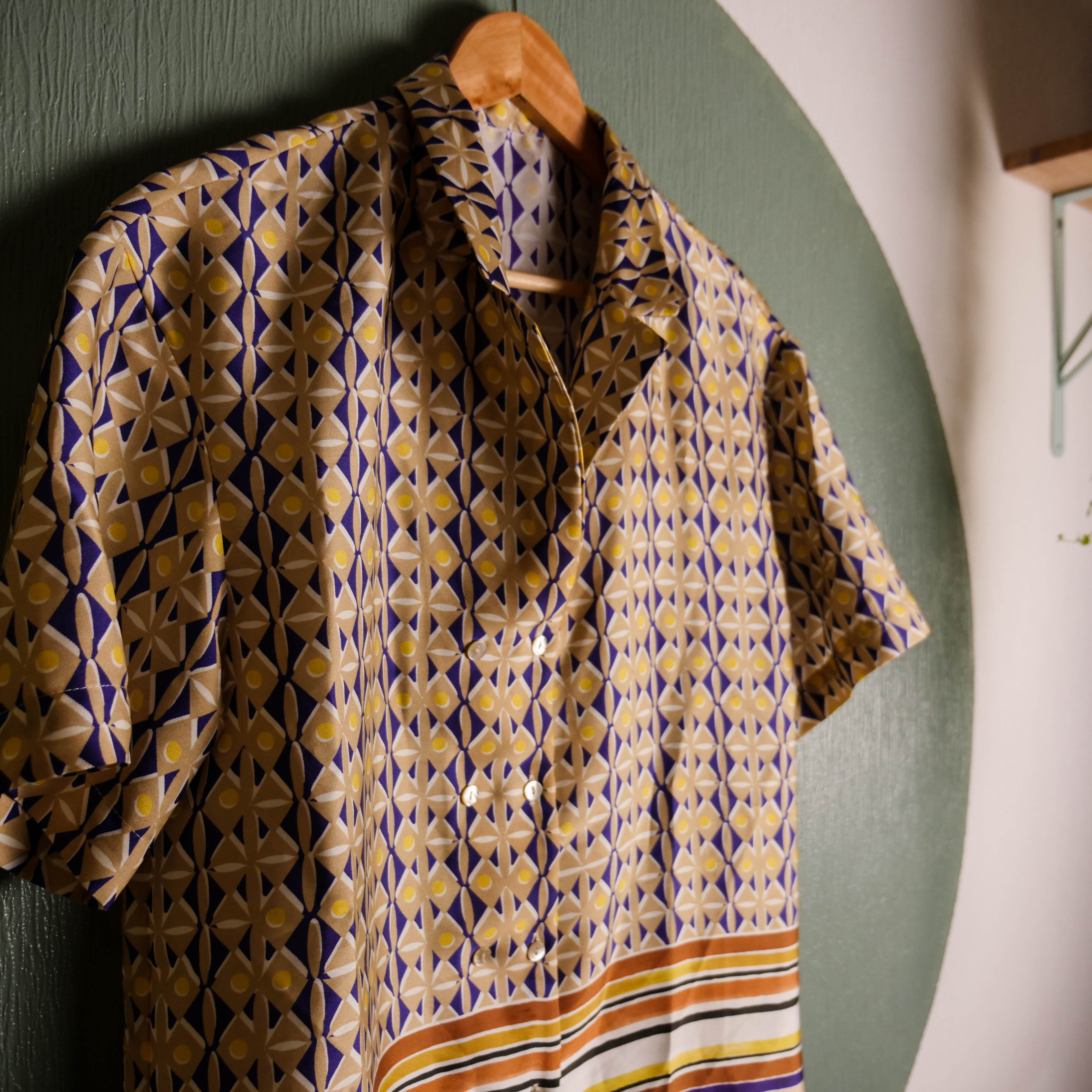 Chemise à motif géométrique