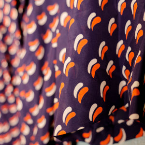 Robe à motif pétale