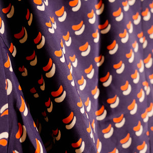 Robe à motif pétale