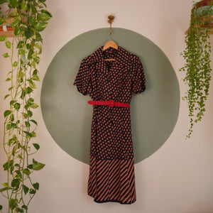 Robe à motif pétale