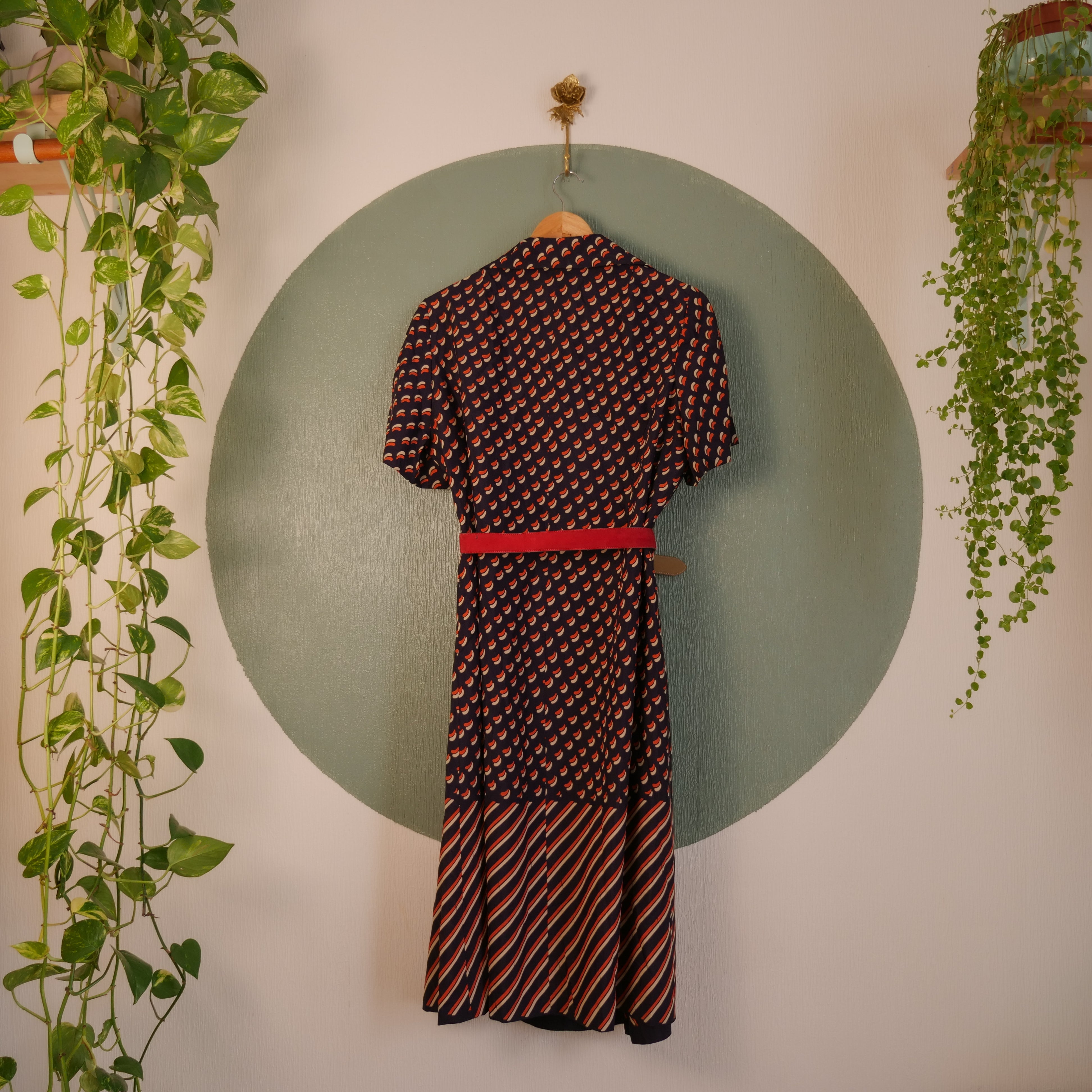 Robe à motif pétale