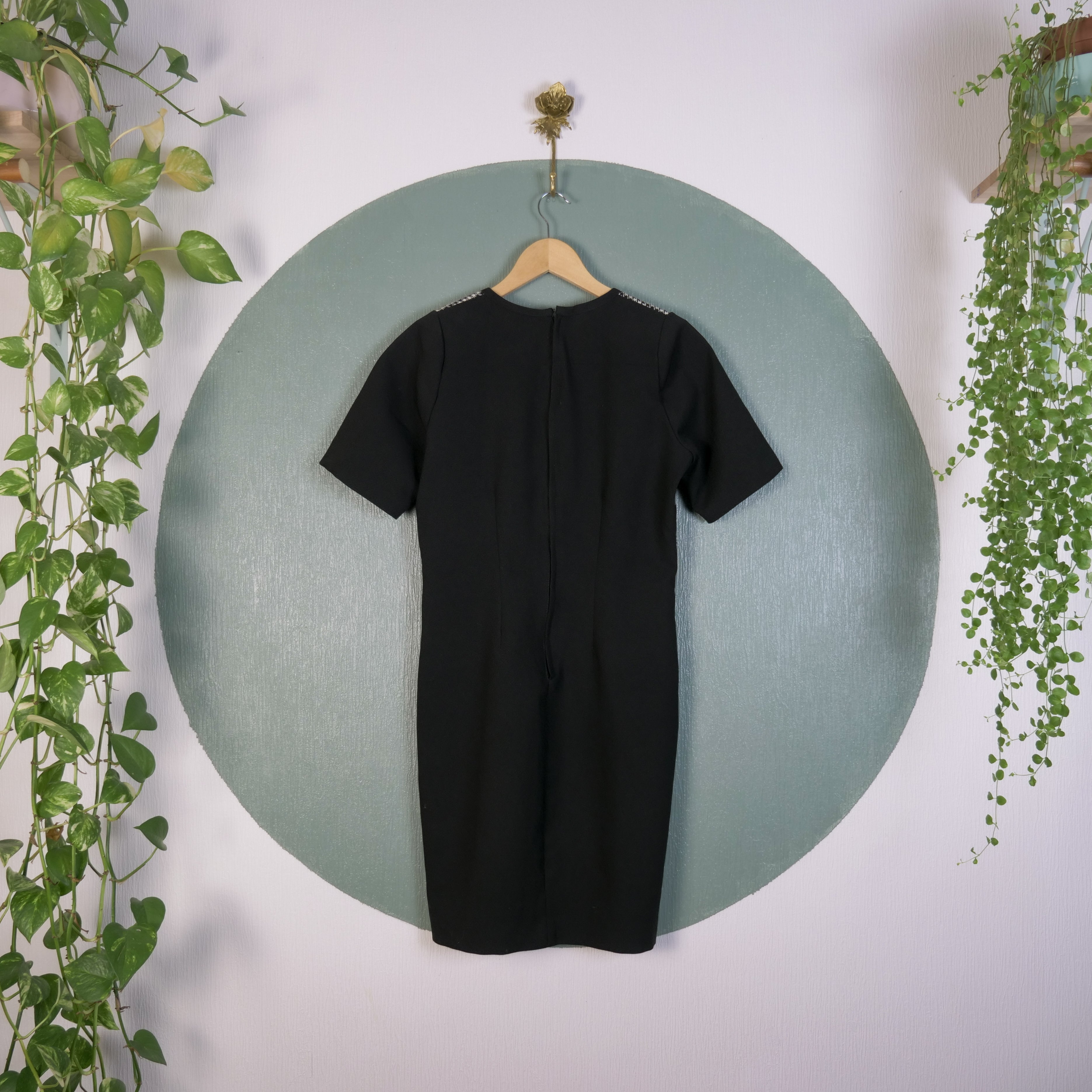 Robe motif pied de poule