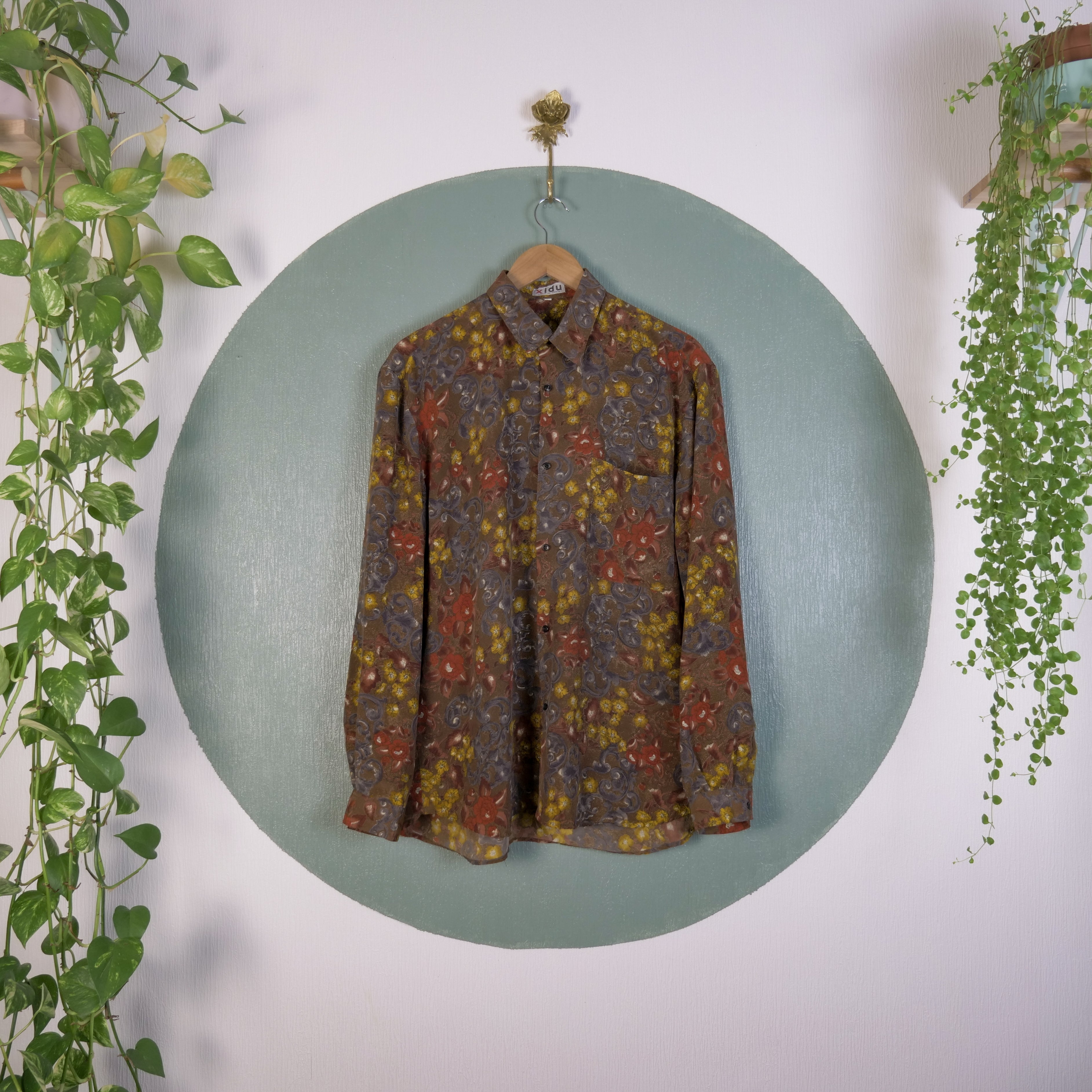 Chemise motif fleuri 90's