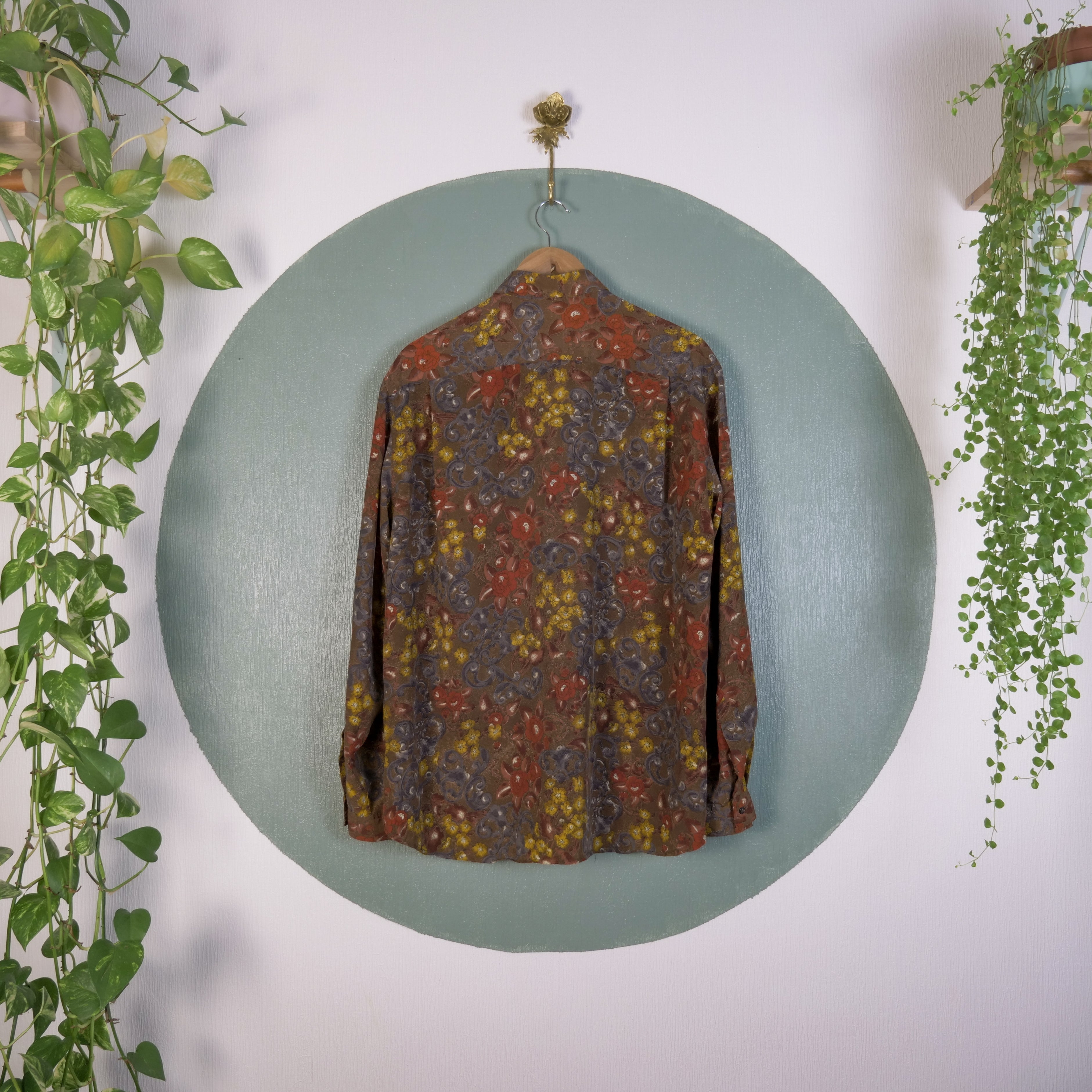 Chemise motif fleuri 90's