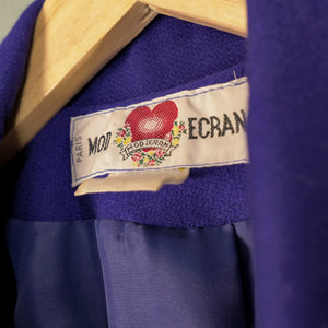 Ensemble vintage bleu violet 90's