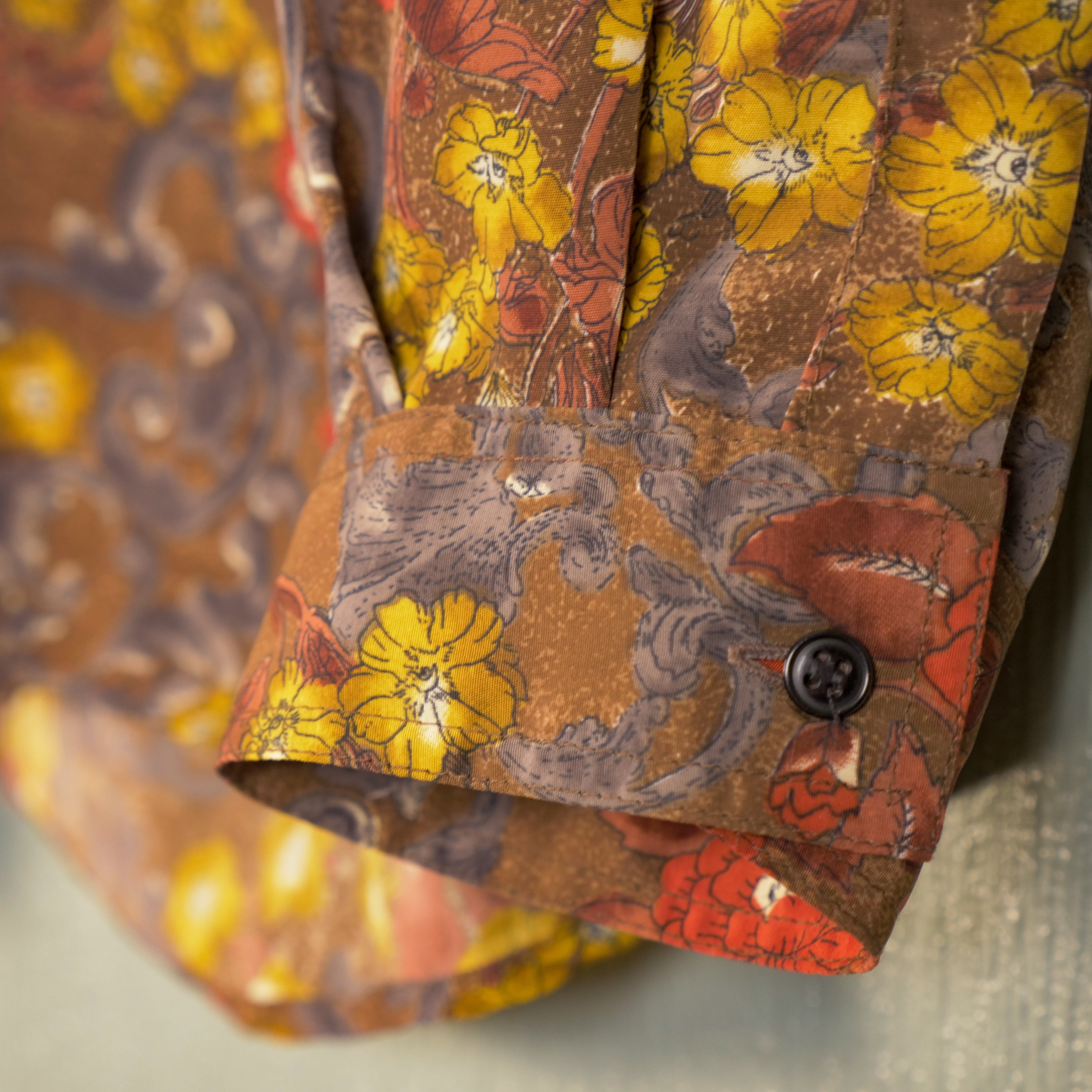 Chemise motif fleuri 90's